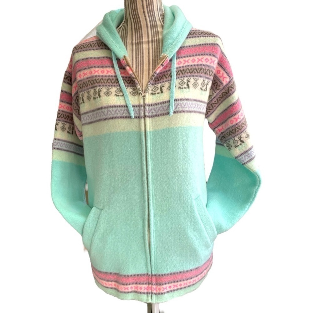 Yarina sweater coat, size M, Alpaca and cotton, incredibly soft and warm, EUC